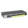 Netgear GS108PP-100EUS Switch Unmanaged Gigabit a 8 porte 10/100/1000Mbps tutte con Poe+ - Budget PoE di120W - Desktop/rack moun