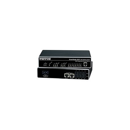 Patton SmartNode 8 FXS VoIP GW-Router; 2x10/100baseT, H.323 and SIP, External UI Power.