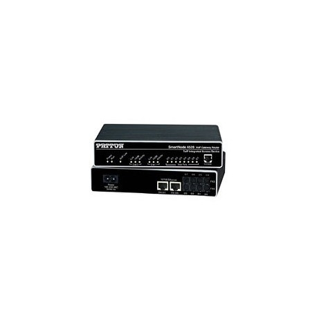 Patton SmartNode 4 FXO VoIP GW-Router; 2x10/100baseT, H.323 and SIP, External UI Power.