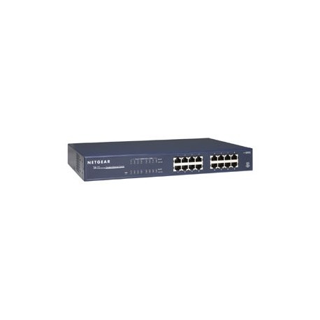 Netgear ProSafe Switch 16 porte 1000Base-T - rack mountable con staffe e viti incluse - Contratto di