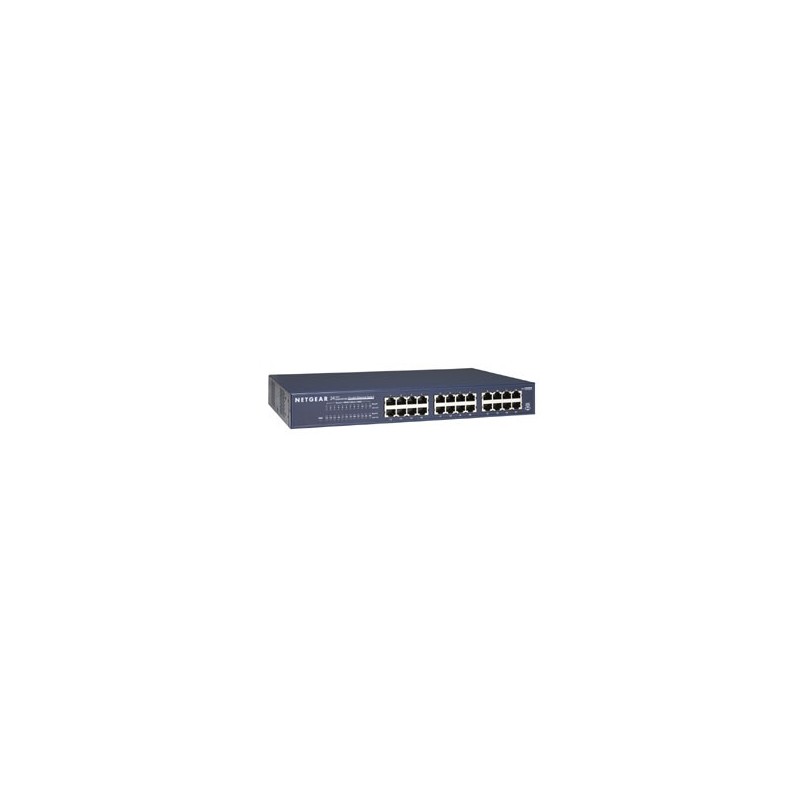Netgear ProSafe Switch 24 porte 1000Base-T - rack mountable con staffe e viti incluse - Contratto di