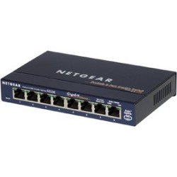 Netgear ProSafe Switch 8 porte 1000Base-T - alimentatore esterno - Metal case - Contratto di support