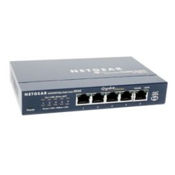 Netgear ProSafe Switch 5 porte 1000Base-T - alimentatore esterno - Metal case - Contratto di support