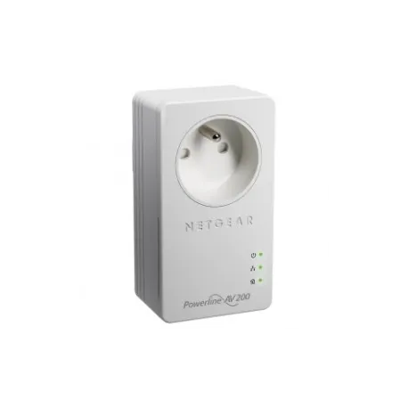 Netgear Powerline AV+ 200Mbit Ethernet Bridge formato NANO con presa elettrica passante ed 1 porta R