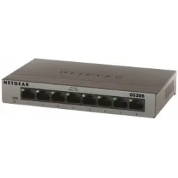 Netgear Netgear Gigabit Ethernet Switch a 8 porte 10/100/1000 Mbps non schermate autosensing e MDI-M