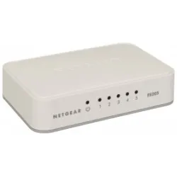 Netgear Netgear Fast Ethernet Switch a 5 porte 10/100 Mbps non schermate autosensing e MDI-MDX. Idea
