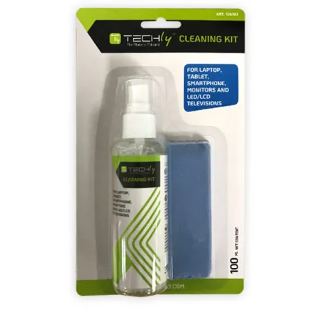 Kit di Pulizia per Monitor LCD 100ml con Panno Microfibra