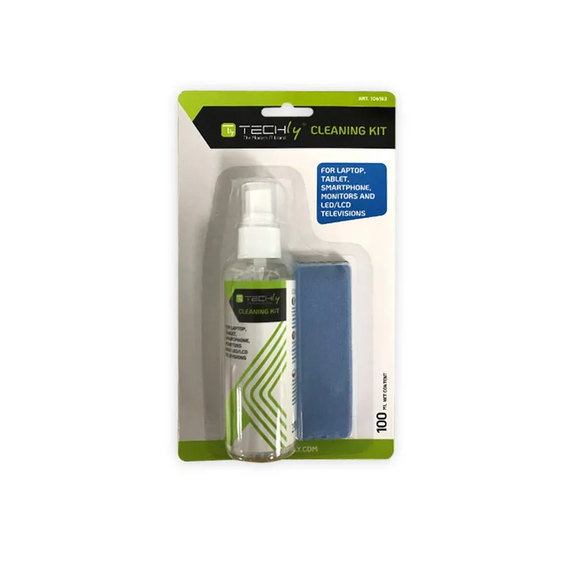 Kit di Pulizia per Monitor LCD 100ml con Panno Microfibra