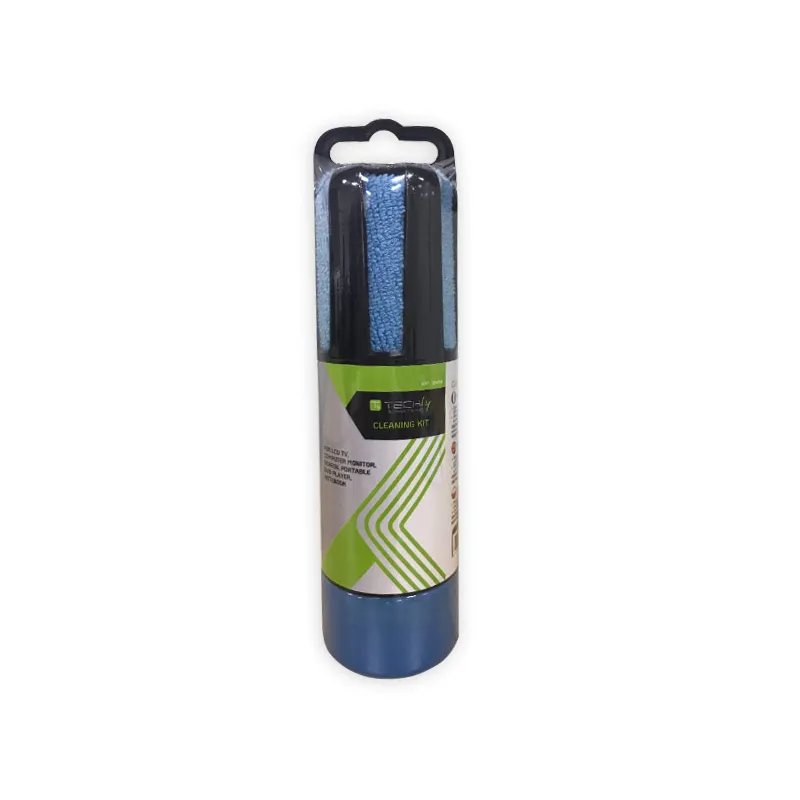 Spray di Pulizia per Monitor LCD con Panno in Microfibra Azzurro