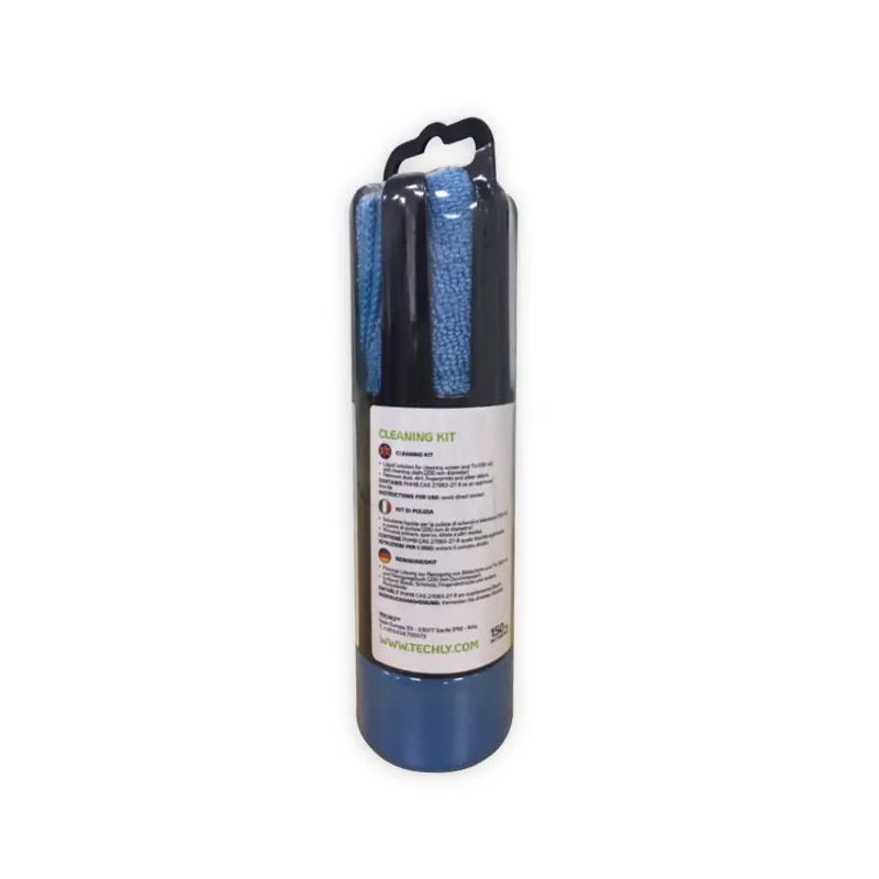 Spray di Pulizia per Monitor LCD con Panno in Microfibra Azzurro