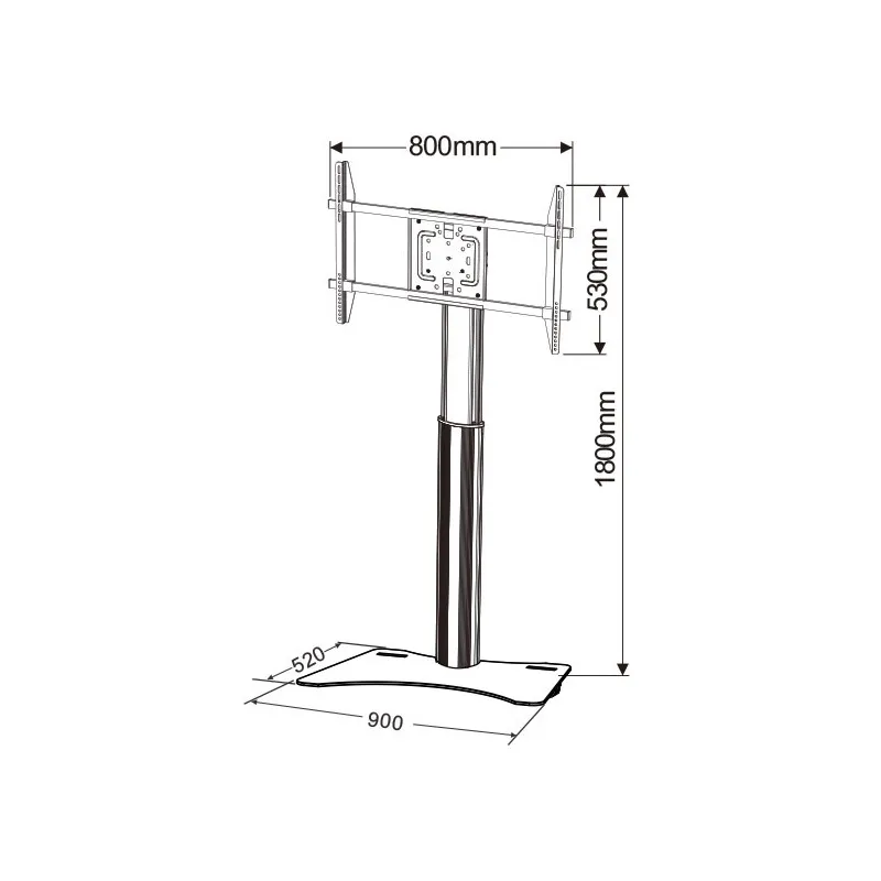 Supporto da pavimento per TV da 32'' a 70''