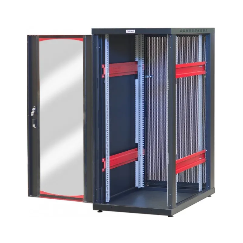 Armadio Server Rack 19'' 600x1000 20 Unita' Nero Grigliato serie IdealNET