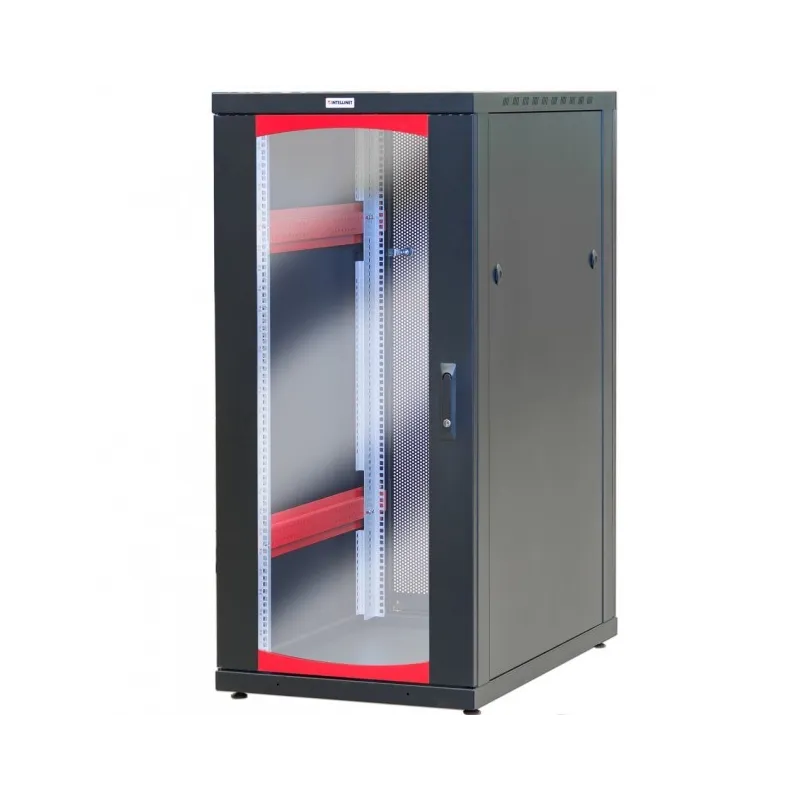 Armadio Server Rack 19'' 600x1000 20 Unita' Nero Grigliato serie IdealNET
