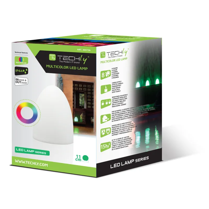 Lampada LED Multicolore di forma Ovale 