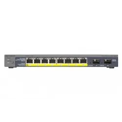 Netgear ProSafe Smart Switch 8 porte PoE 10/100/1000 e 2 slot per il montaggio di moduli gigabit SFP