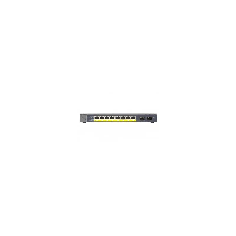 Netgear ProSafe Smart Switch 8 porte PoE 10/100/1000 e 2 slot per il montaggio di moduli gigabit SFP