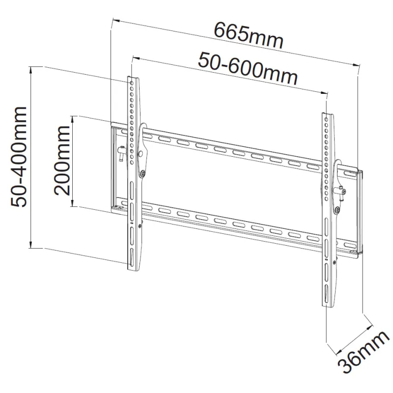 Staffa a Muro Fissa TV LED LCD 40-65''