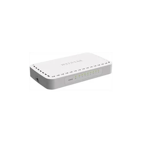 Netgear Switch 8 porte 1000Base-T RJ45 schermate, led integrati sulle porte - alimentatore esterno -