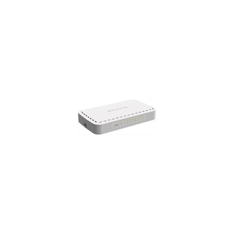 Netgear Switch 8 porte 1000Base-T RJ45 schermate, led integrati sulle porte - alimentatore esterno -
