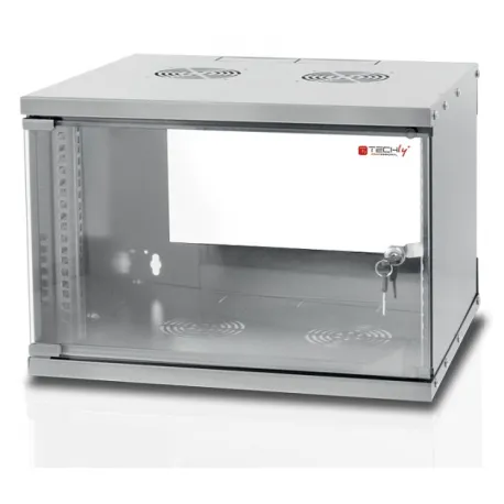 Armadio Rack 19'' a Muro 9U prof. 320 Grigio Assemblato