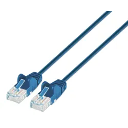 Cavo patch di rete Cat6 UTP Slim  1 m Blu