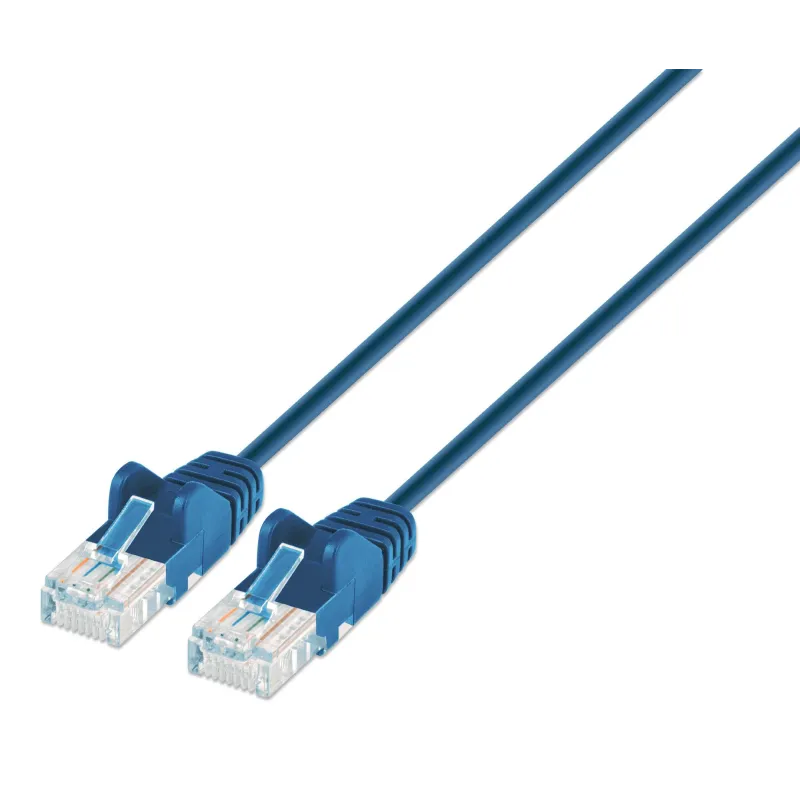 Cavo patch di rete Cat6 UTP Slim  1 m Blu