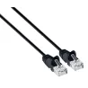 Cavo patch di rete Cat6 UTP Slim  0,5 m Nero