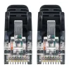 Cavo patch di rete Cat6 UTP Slim  0,5 m Nero
