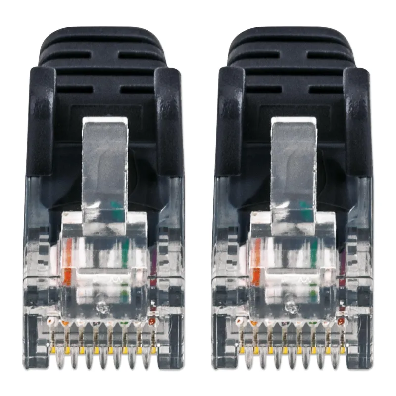 Cavo patch di rete Cat6 UTP Slim  1,5 m Nero