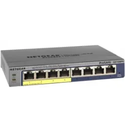 Netgear ProSafe Switch Plus Giga a 8 porte 10/100/1000Mbps con servizio Poe sulle prime 4 porte -  M