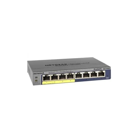Netgear ProSafe Switch Plus Giga a 8 porte 10/100/1000Mbps con servizio Poe sulle prime 4 porte -  M