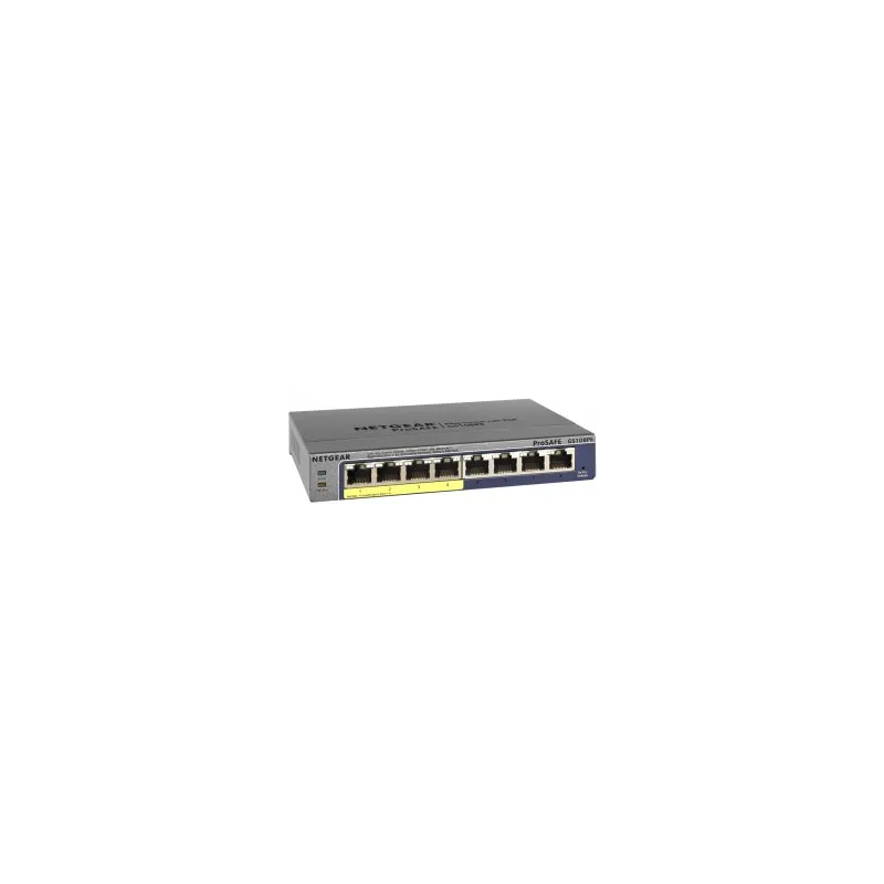 Netgear ProSafe Switch Plus Giga a 8 porte 10/100/1000Mbps con servizio Poe sulle prime 4 porte -  M
