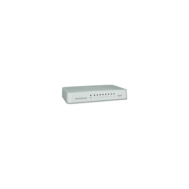 Netgear Netgear Fast Ethernet Switch a 8 porte 10/100 Mbps non schermate autosensing e MDI-MDX. Idea