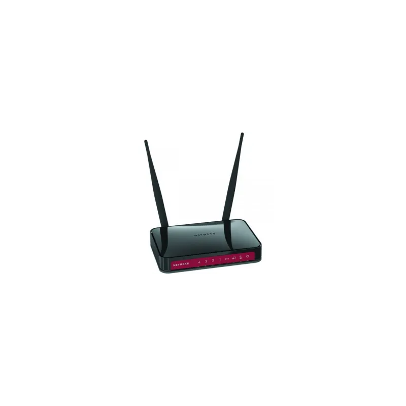 Netgear Router broadband con access point Wireless-N 300 Mbit a 2,4 GHz, 4 porte LAN 10/100 ed 1 por