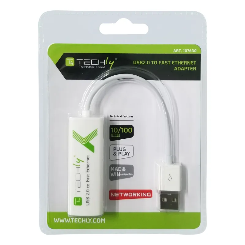 Convertitore da USB2.0 a Fast Ethernet 10/100 Mbps