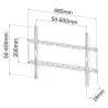 Staffa a Muro Fissa Slim TV LED LCD 40-65''