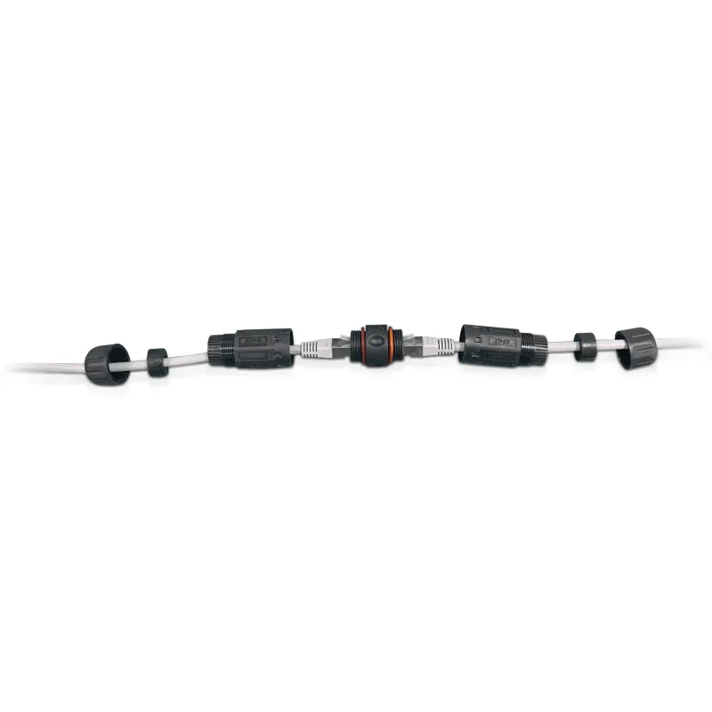 Adattatore Cat 6A RJ45 F/RJ45 F Impermeabile Protezione IP68