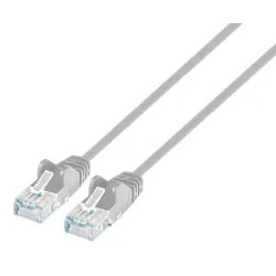 Cavo patch di rete Cat6 UTP Slim 1 m grigio