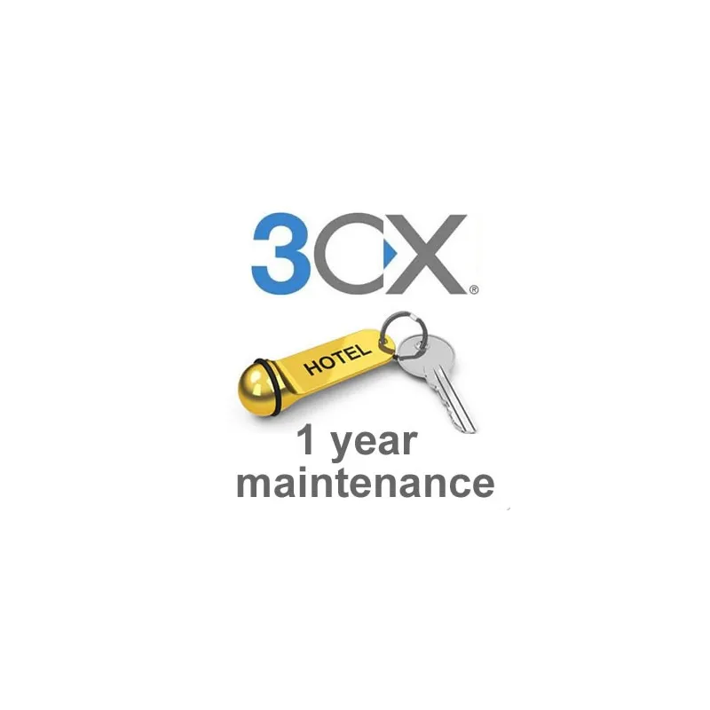 3CX hotel senza PMS 1 year maintenance