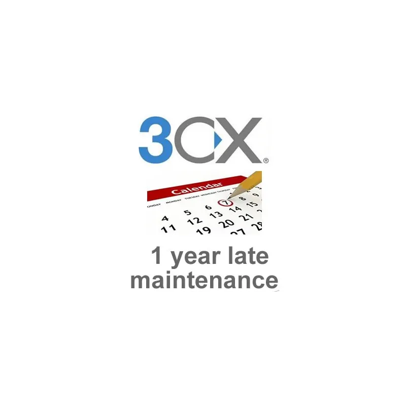 3cx Pro 4SC 1 year late maintenance