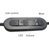 Cuffia USB cancellazione di rumore mono