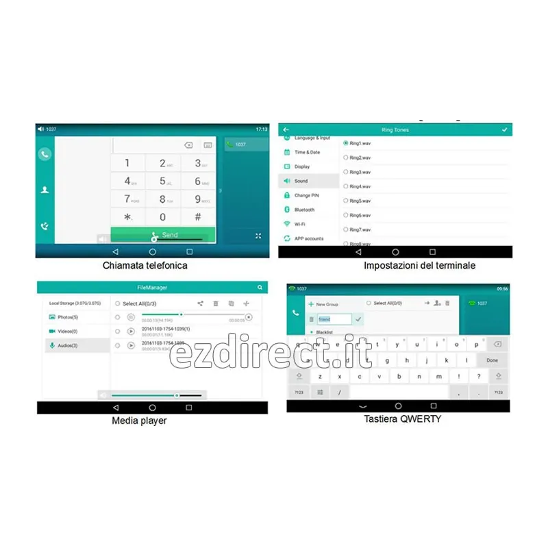 Yealink SIP-T58V Videotelefono IP SIP Android