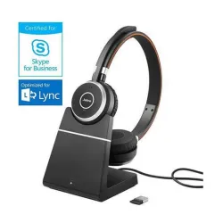Jabra Evolve 65 Duo Skype for Business con base di ricarica