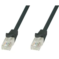 Cavo di rete Patch in CCA Cat.5E Nero UTP 0,5m