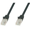 Cavo di rete Patch in CCA Cat.5E Nero UTP 0,5m