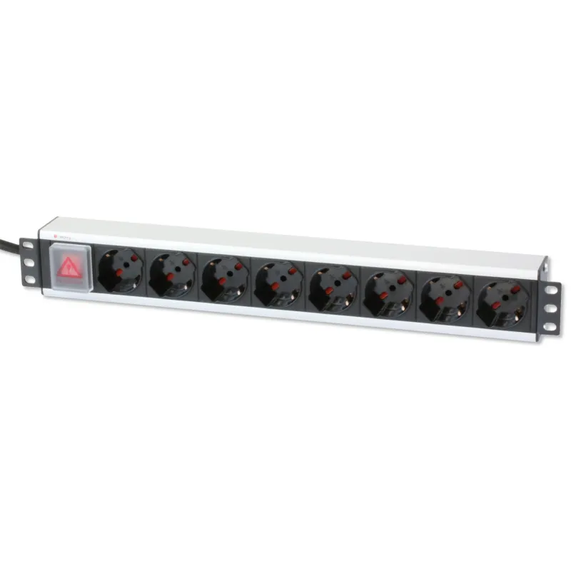 Multipresa per rack 19'' 8 posti con interruttore