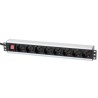 Multipresa per rack 19'' 8 posti con interruttore