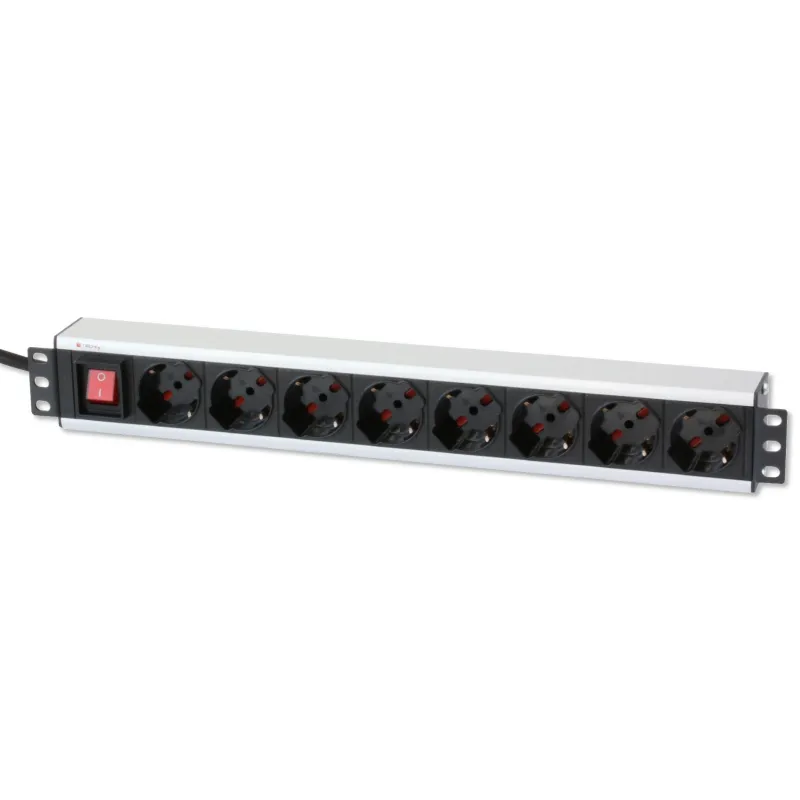 Multipresa per rack 19'' 8 posti con interruttore