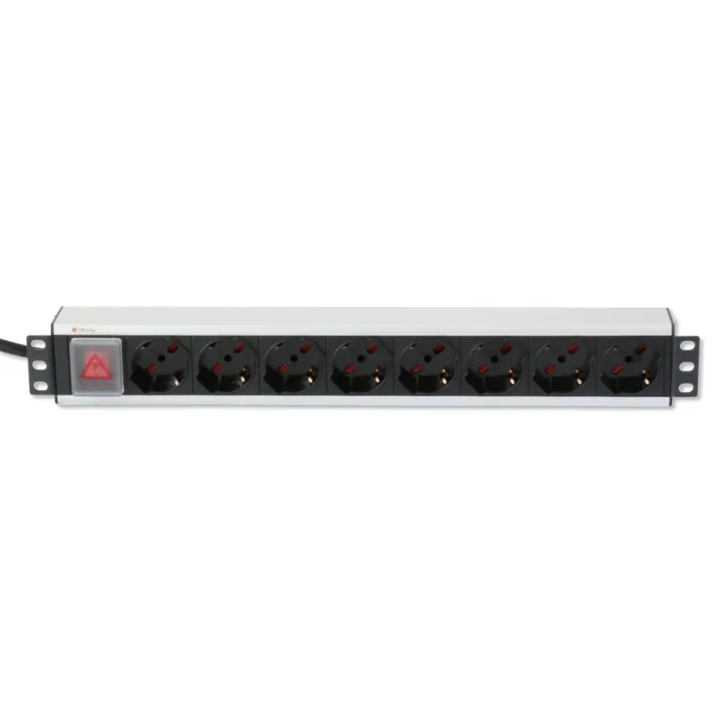 Multipresa per rack 19'' 8 posti con interruttore