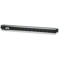 Multipresa verticale per armadi rack 12 posti con magnetotermico